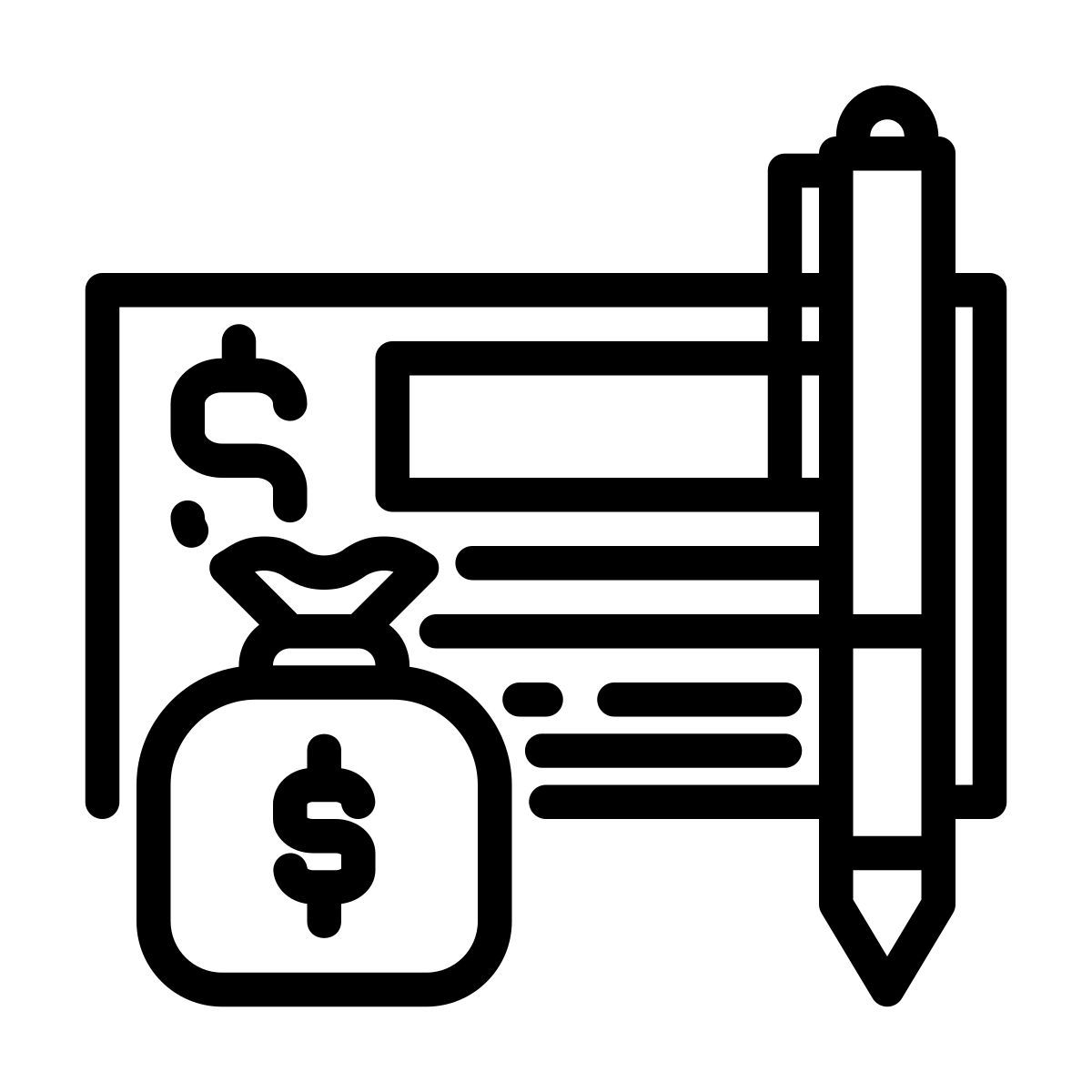 bank check icon