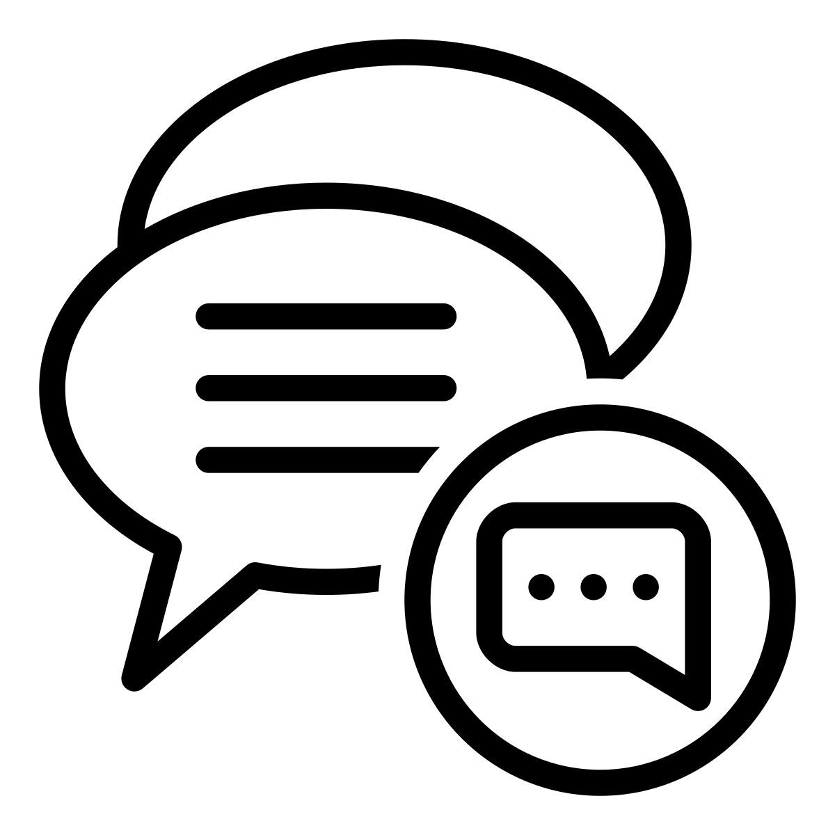 chat bubble icon