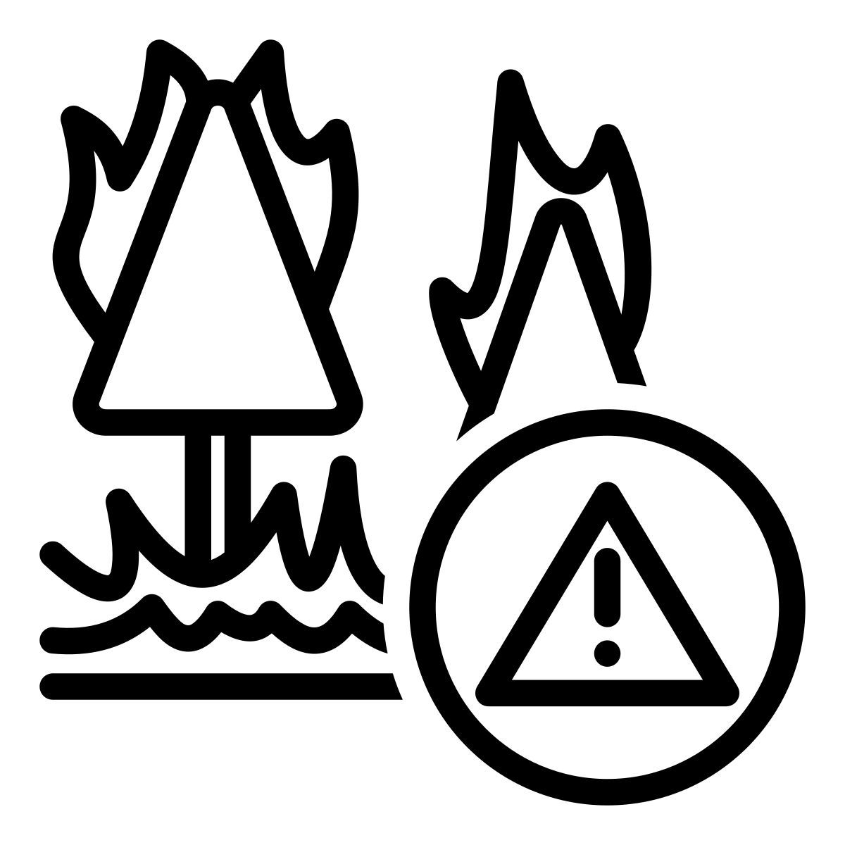 fire warning icon