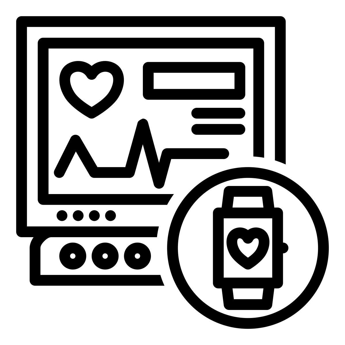 health monitoring icon