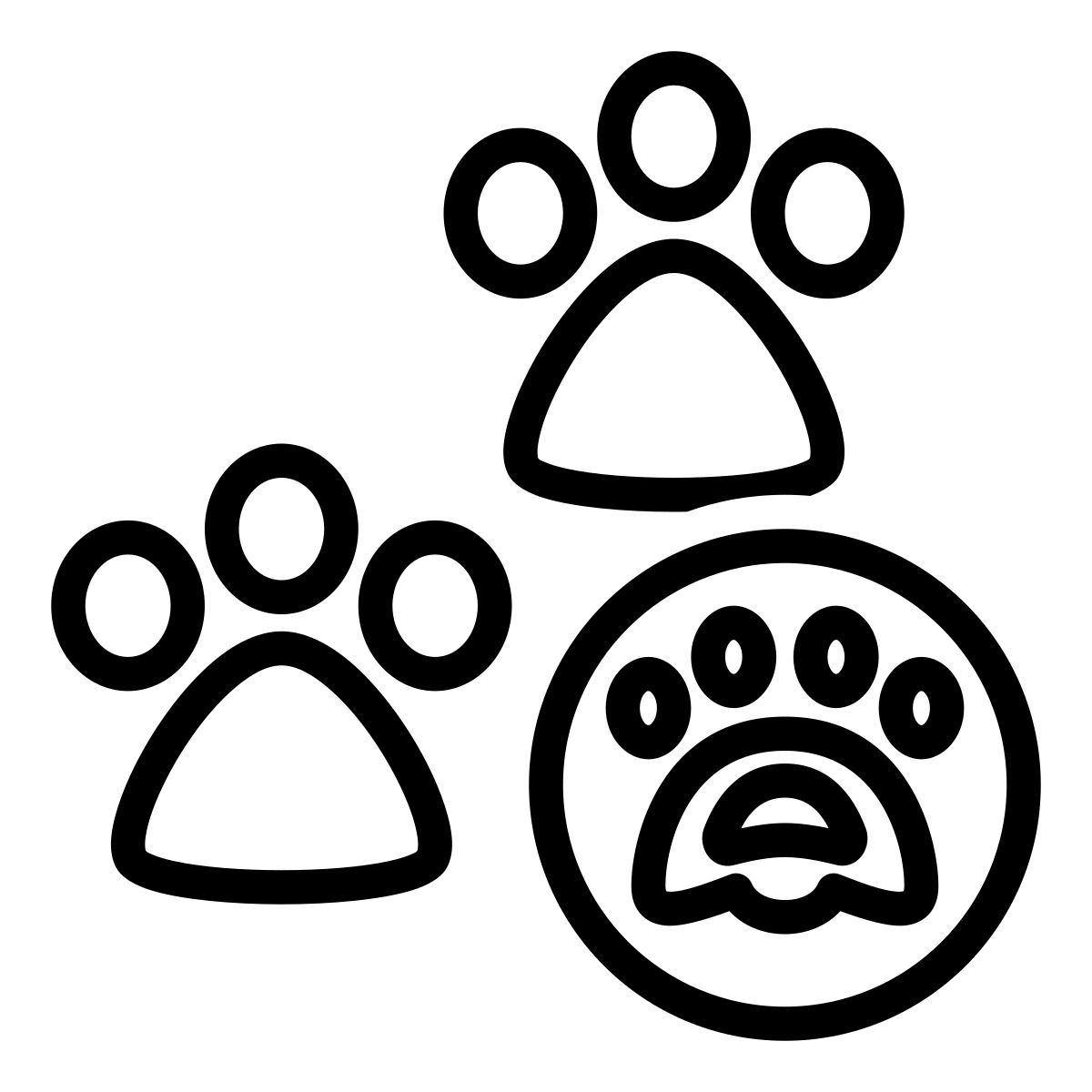 paw prints icon