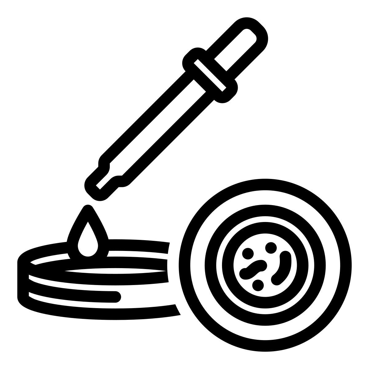 pipette and dish icon