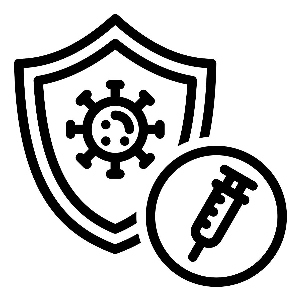 escudo de vacinação icon