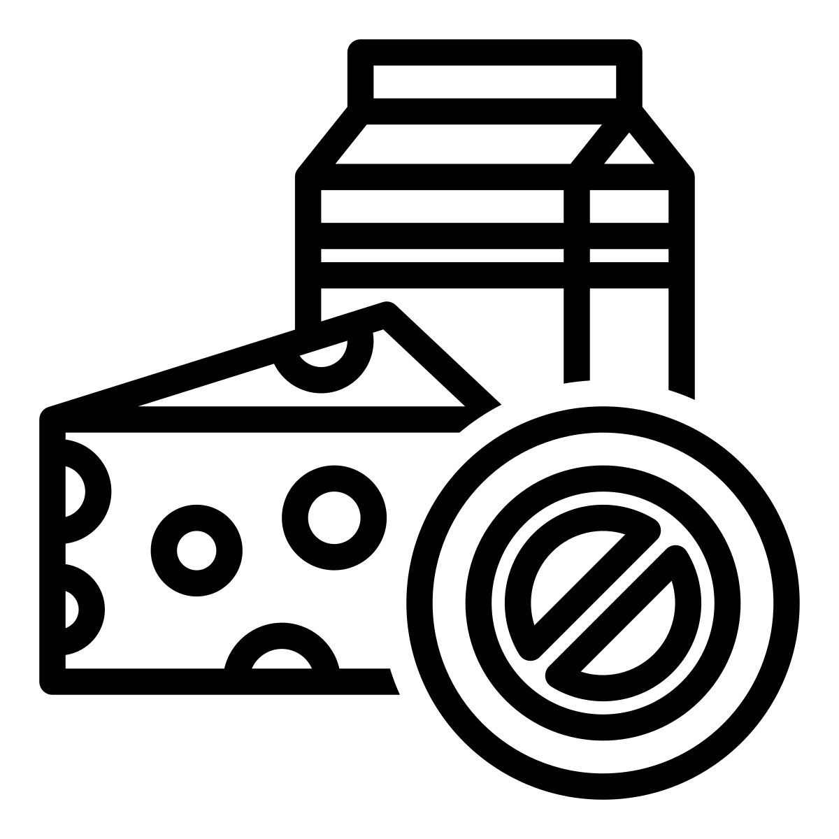 no dairy food icon