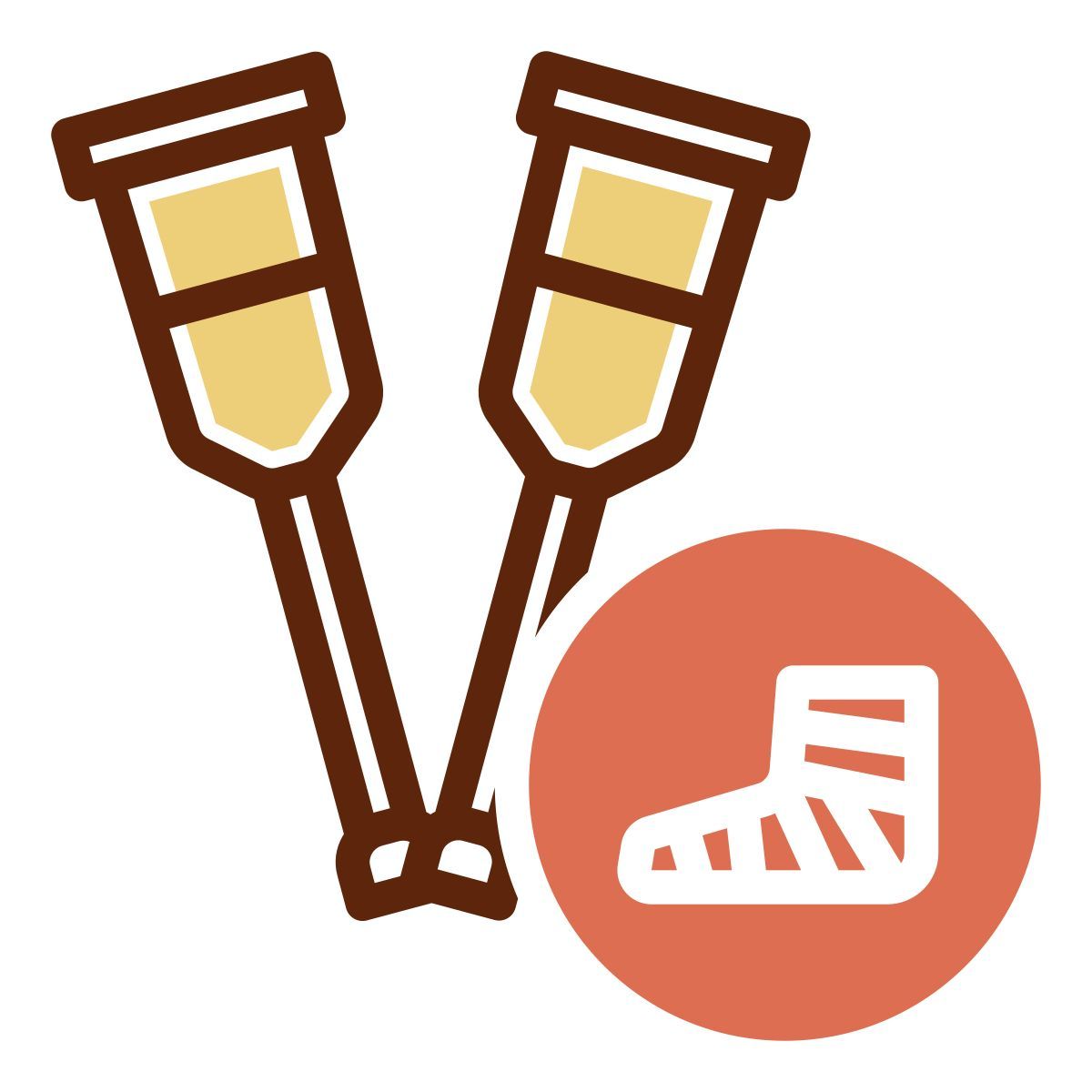 crutches icon