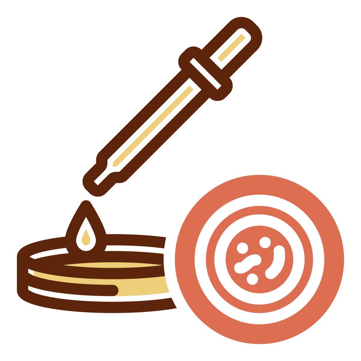 pipette and dish icon