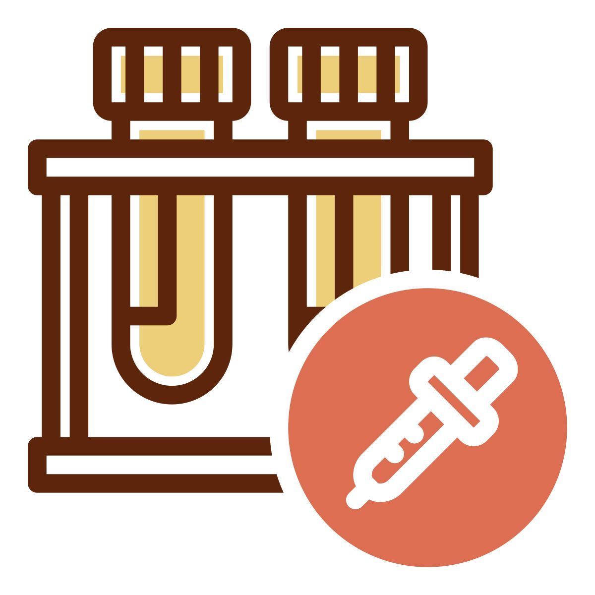 sample tube icon