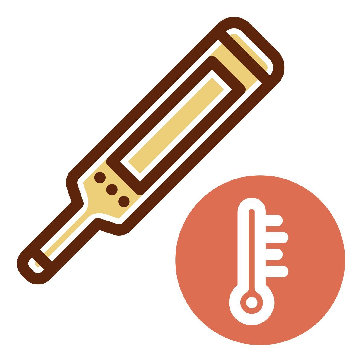 external thermometer health and lifestyle febrian hidayat fill lineal febrian hidayat icon