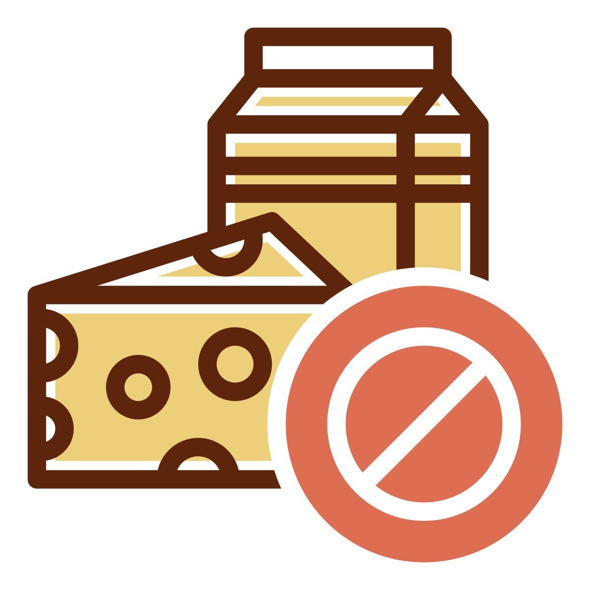 no dairy icon
