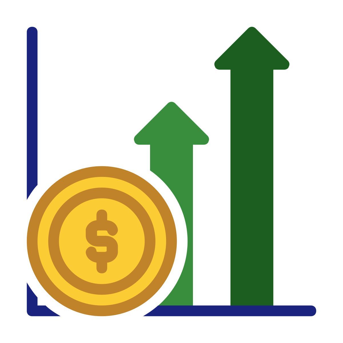 financial growth icon
