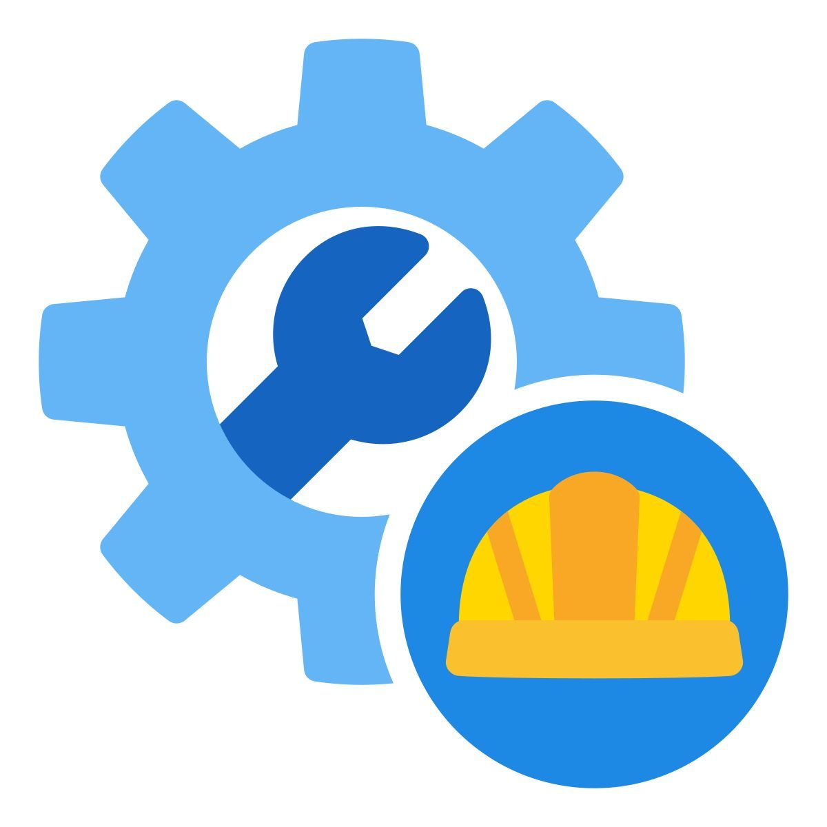 helmet and gear icon
