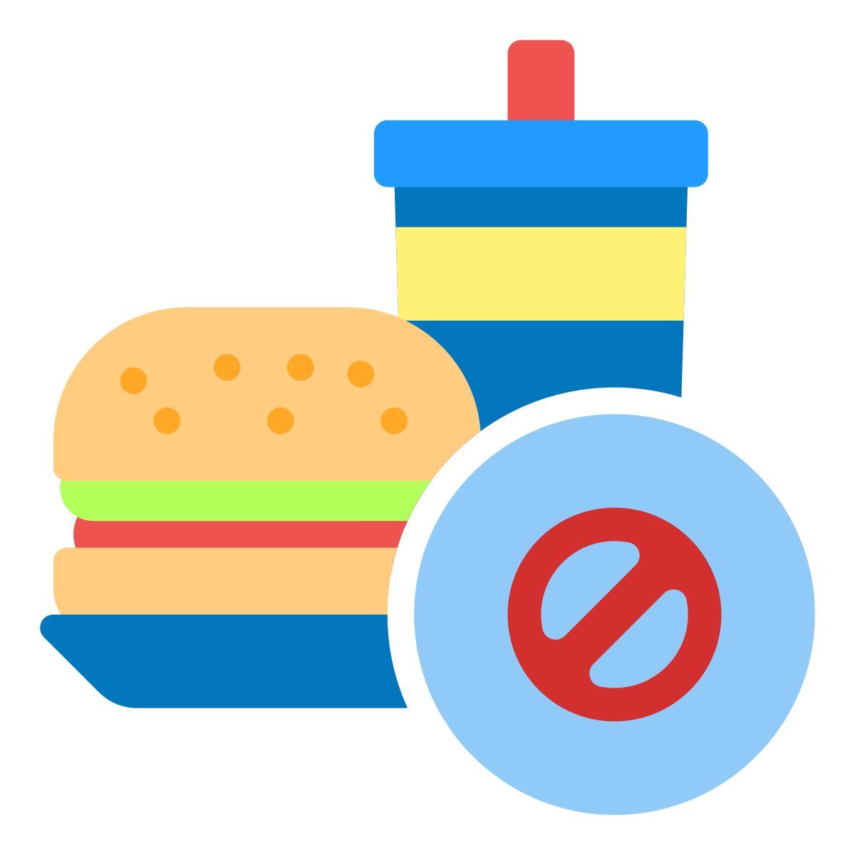 no junk food icon