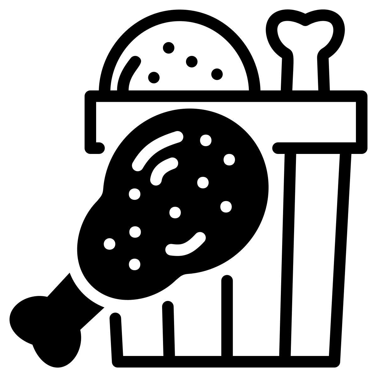 fried chicken icon