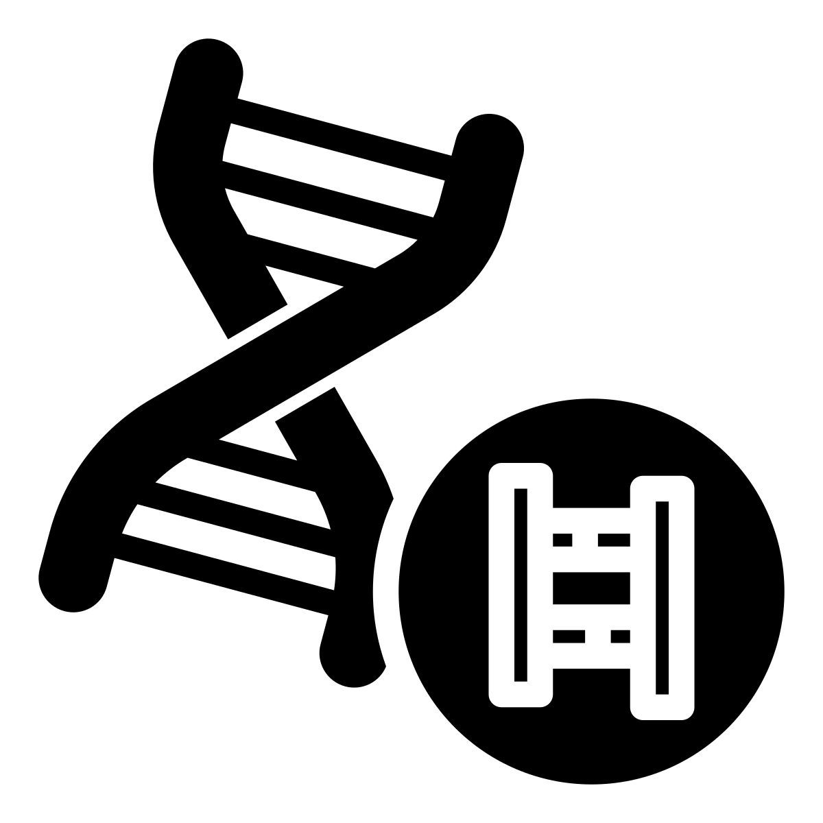 external dna strand health and lifestyle febrian hidayat glyph febrian hidayat icon