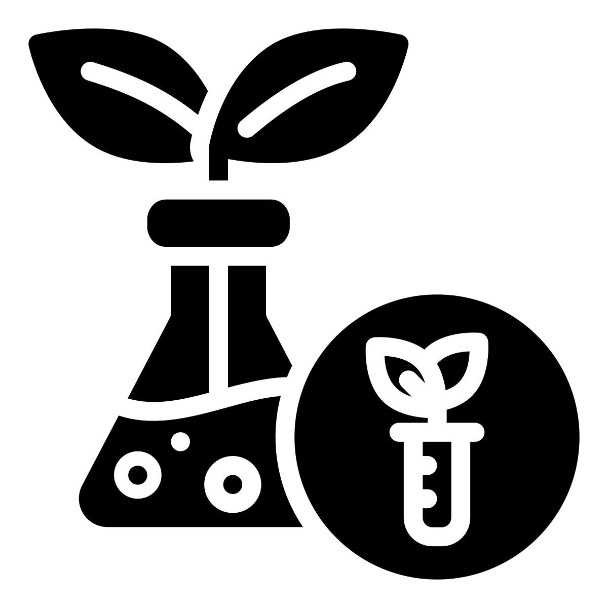 plant in flask icon