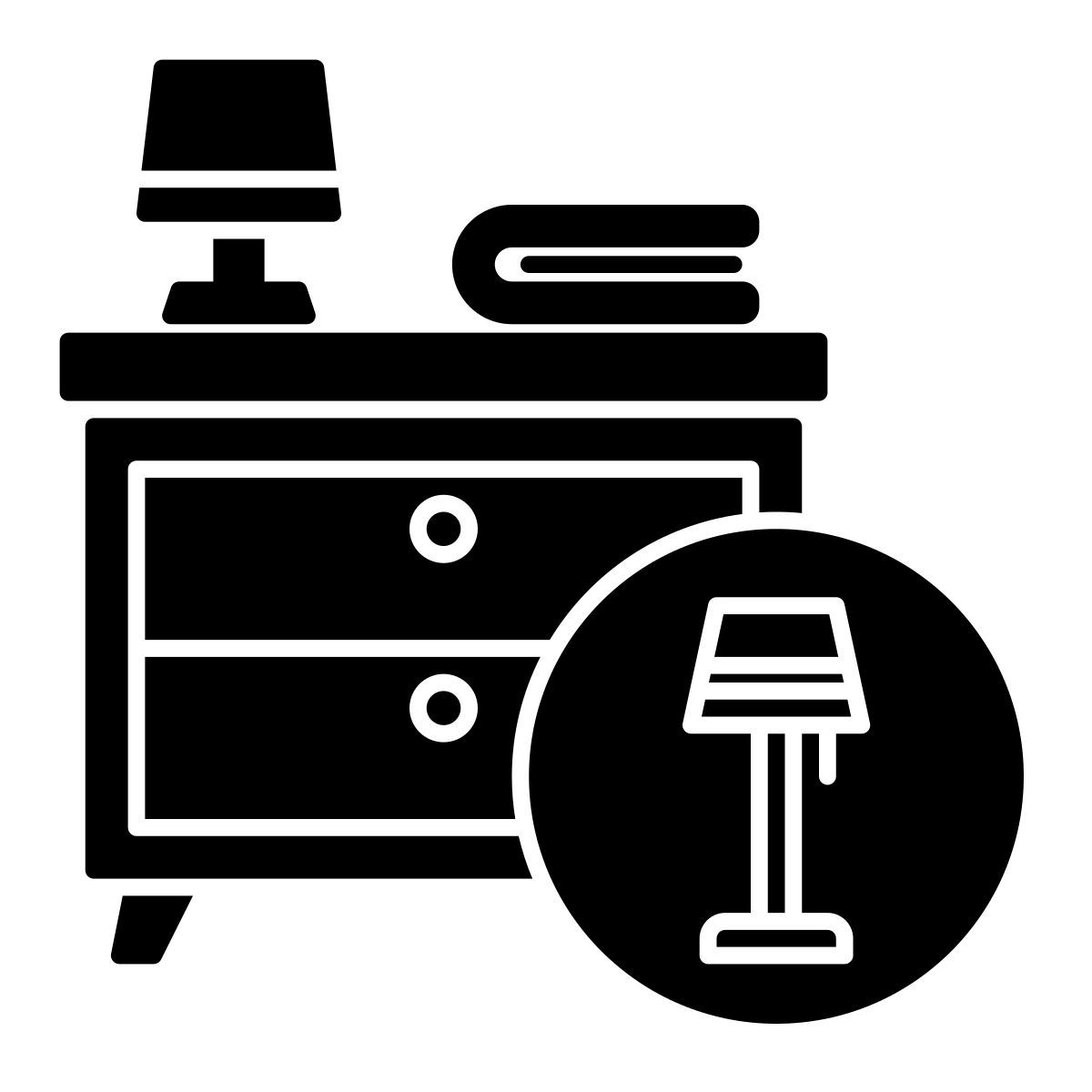 bedside table icon