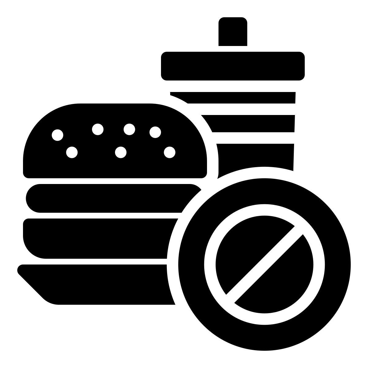 no junk food icon