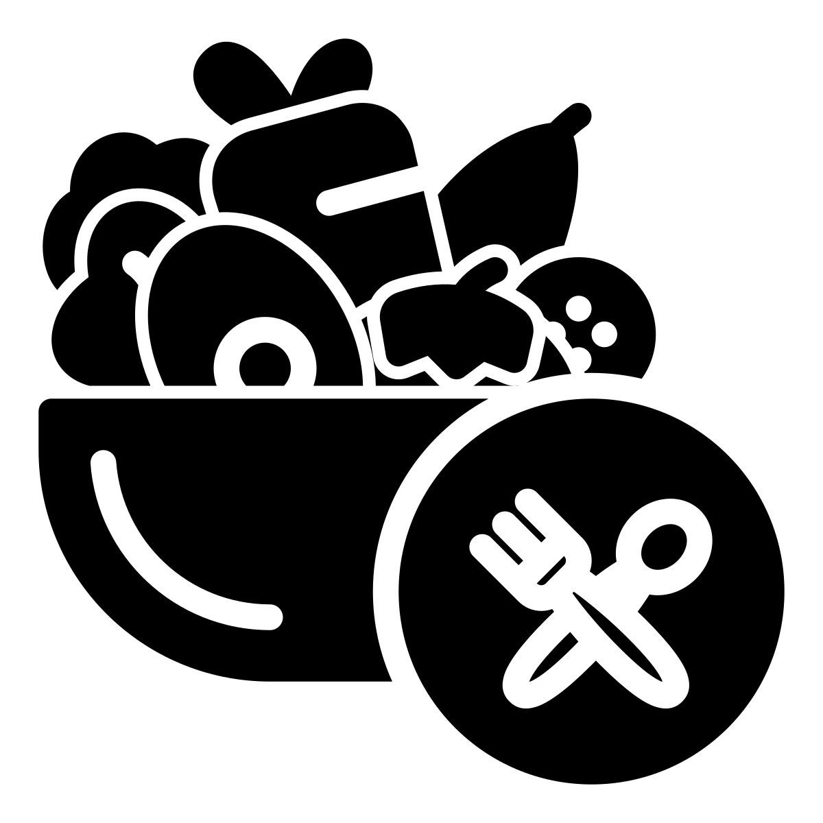 vegetarian food icon