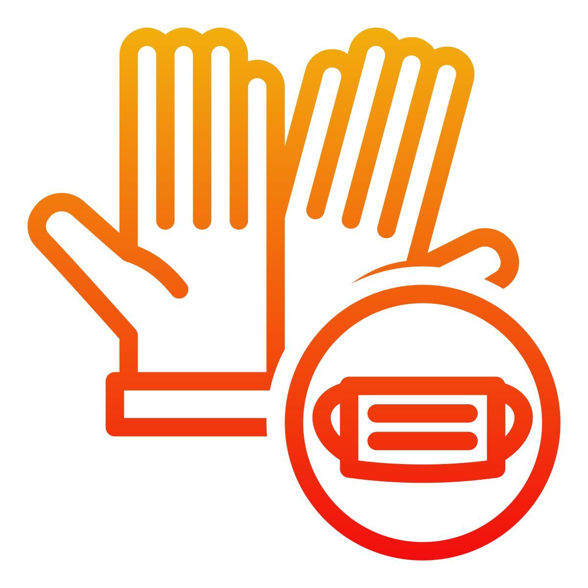 medical gloves icon