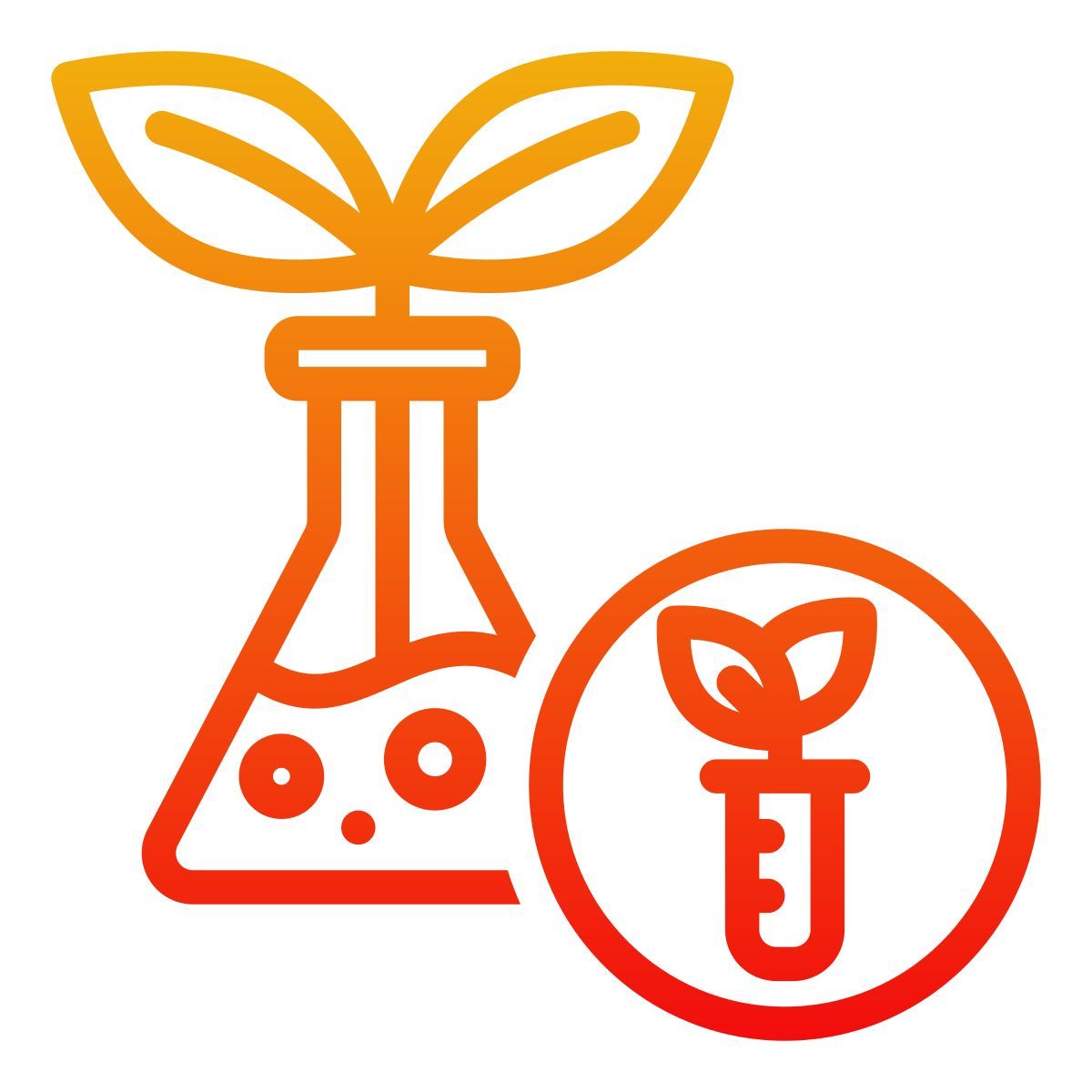 plant in flask icon