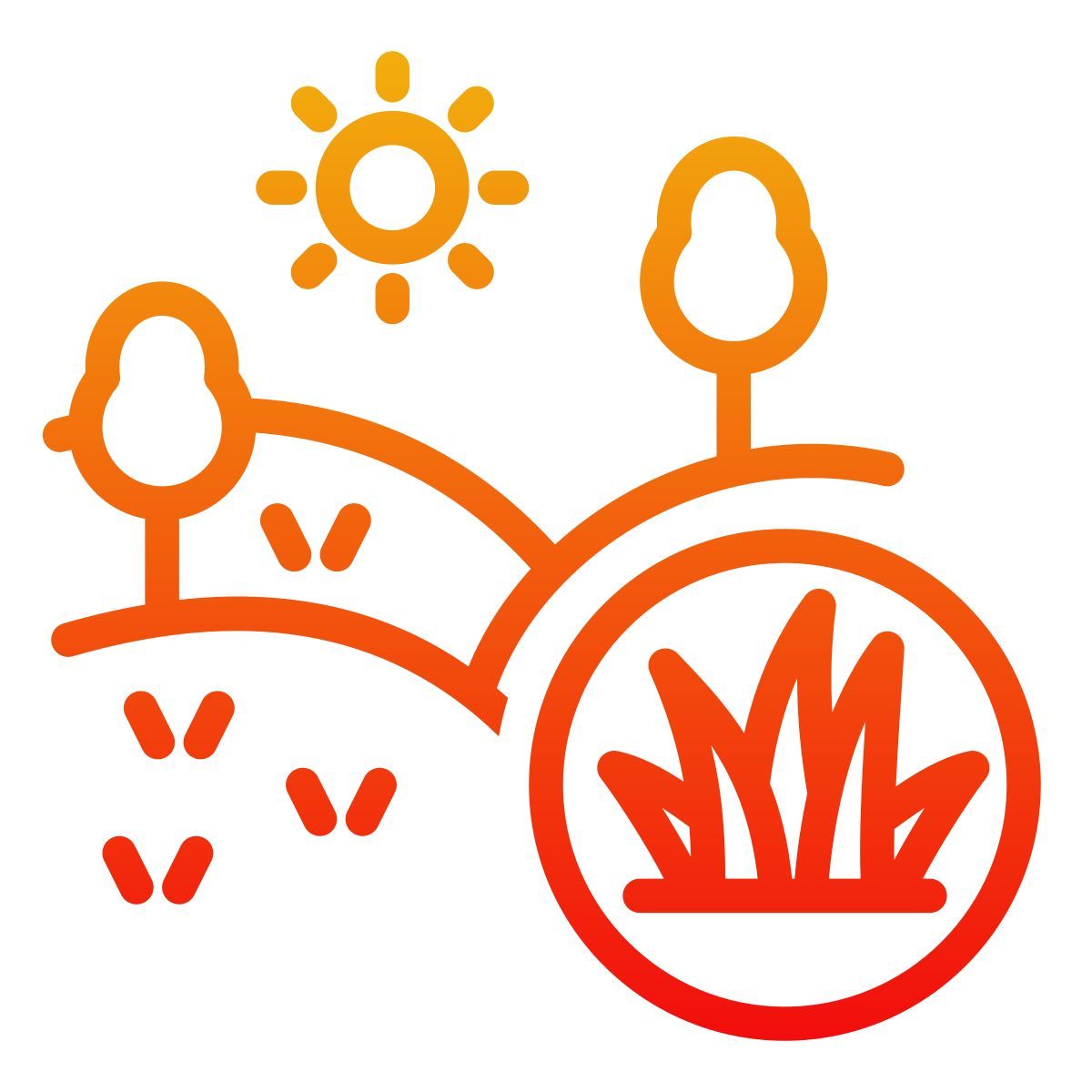 wildflower meadow icon