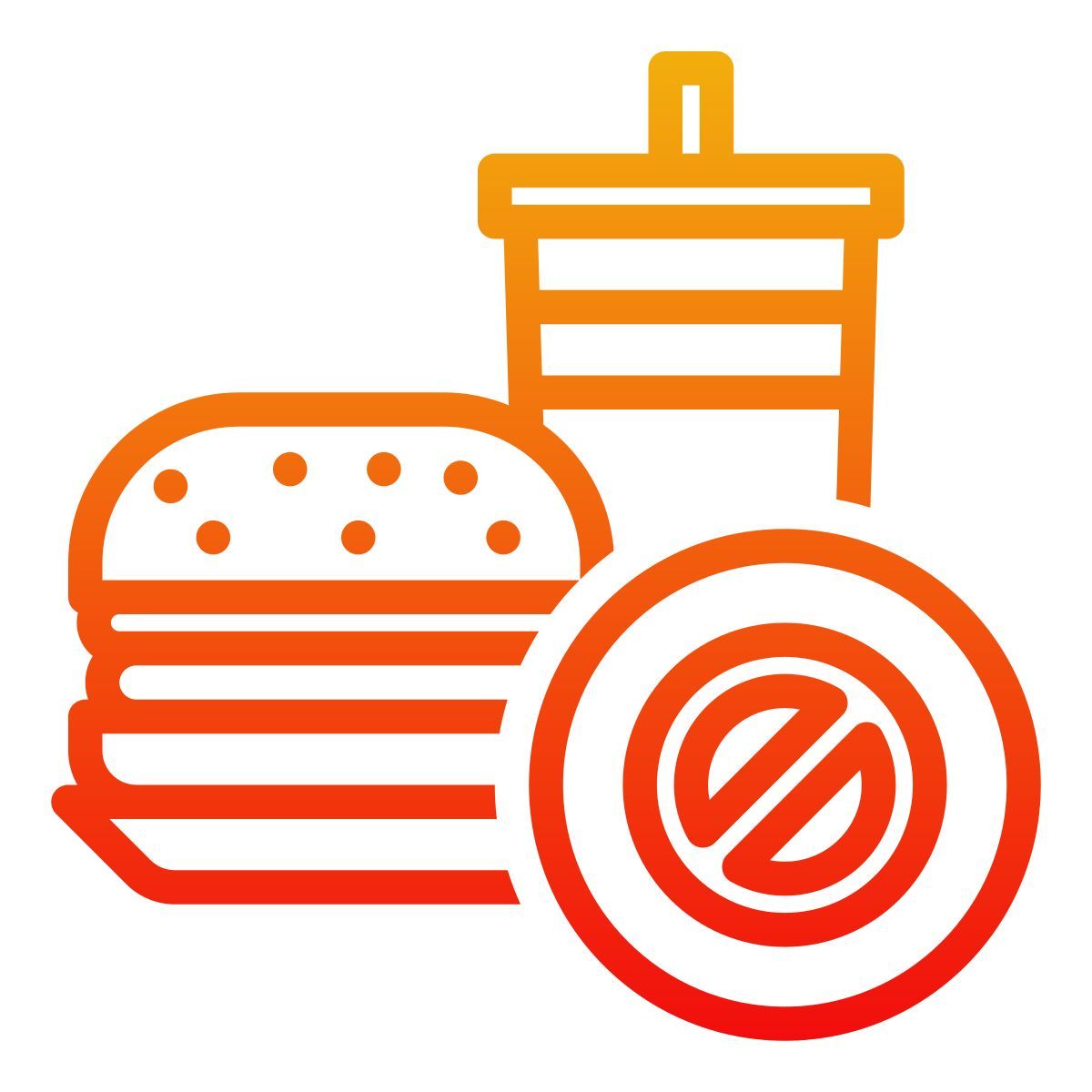 no junk food icon
