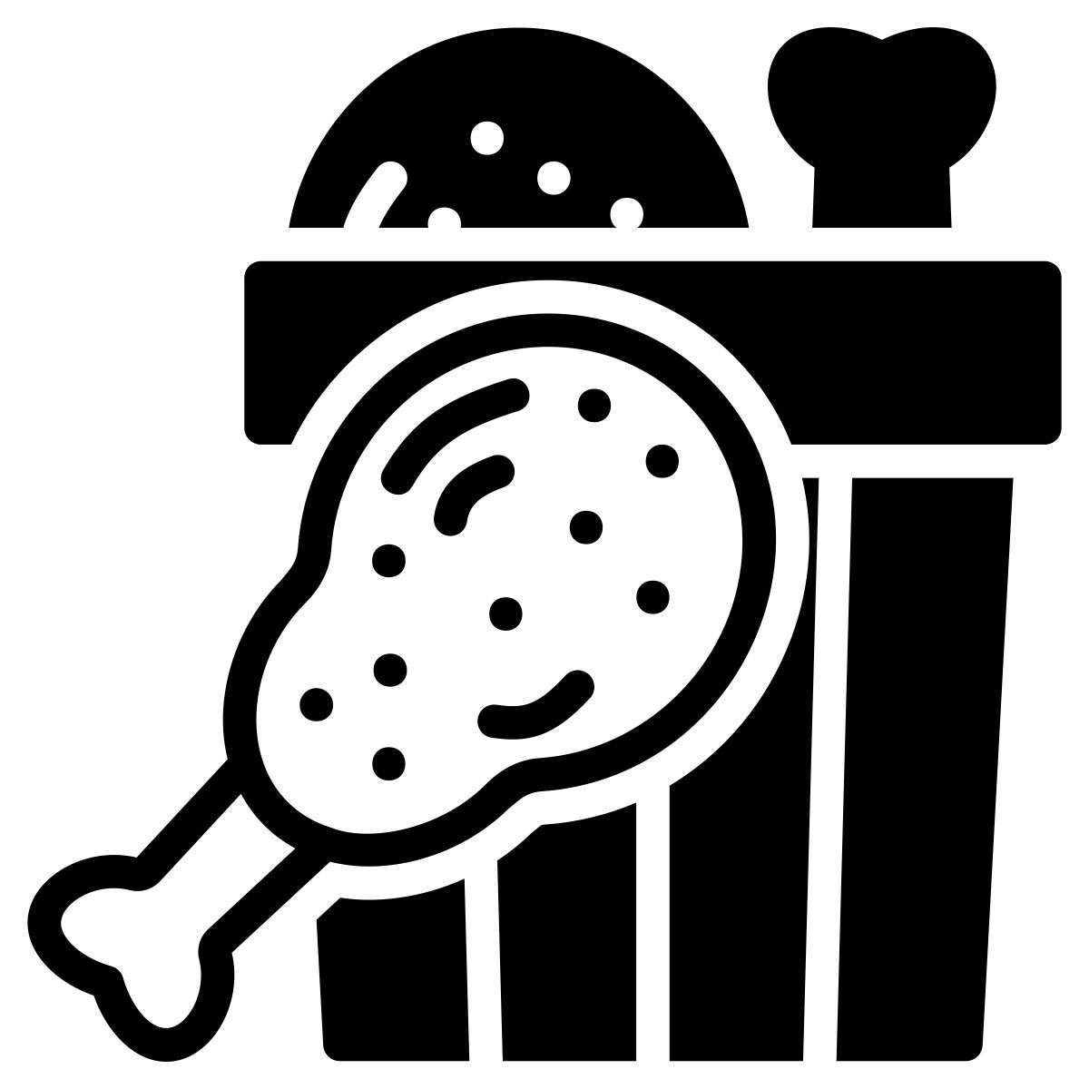fried chicken icon