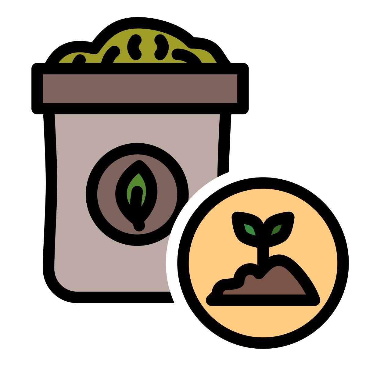 composting bin icon