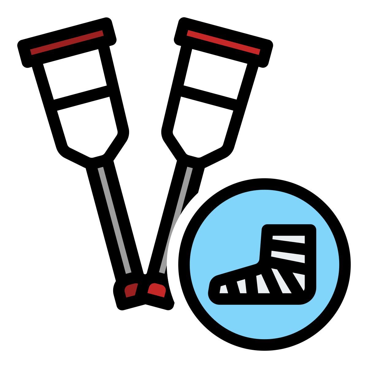 crutches icon