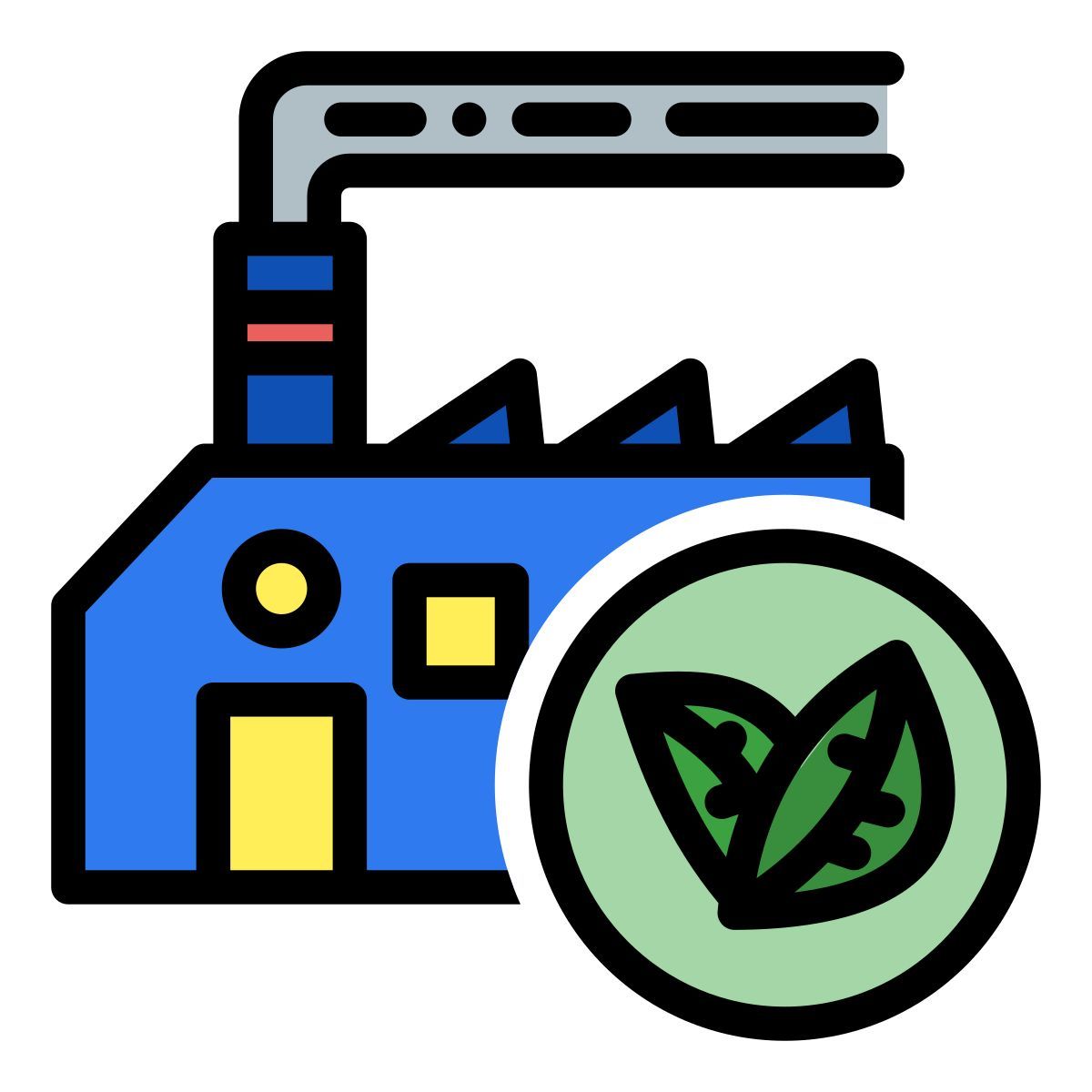 eco factory icon