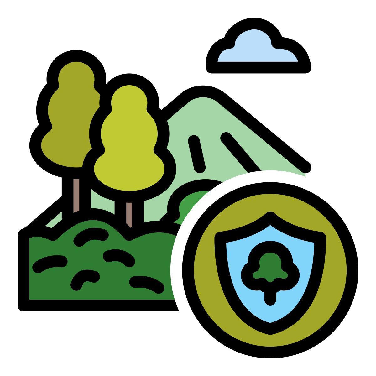 forest conservation icon