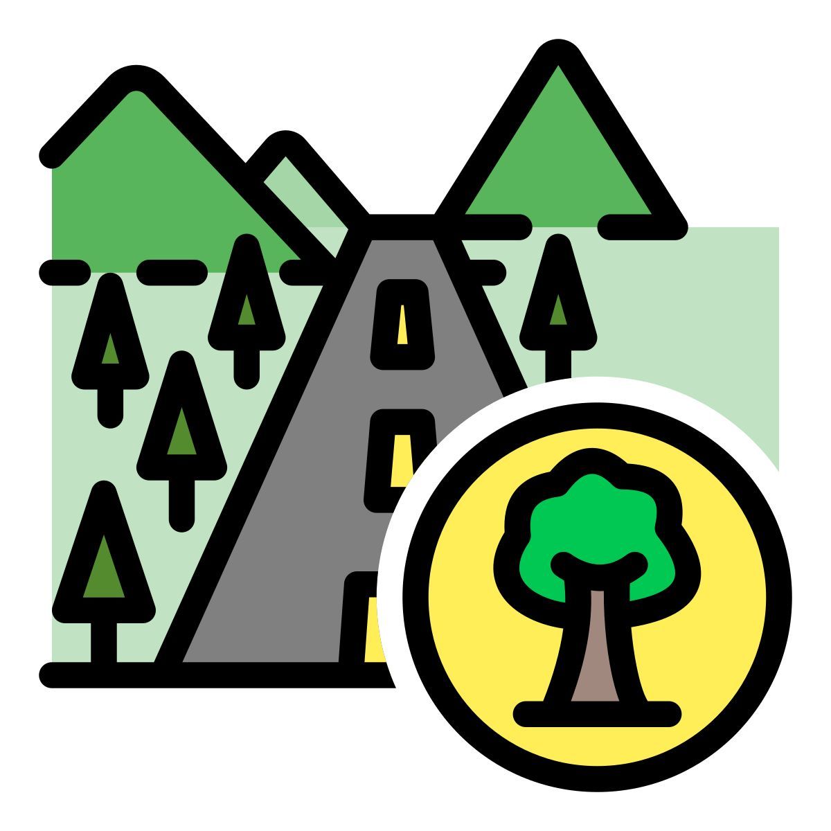 forest pathway icon