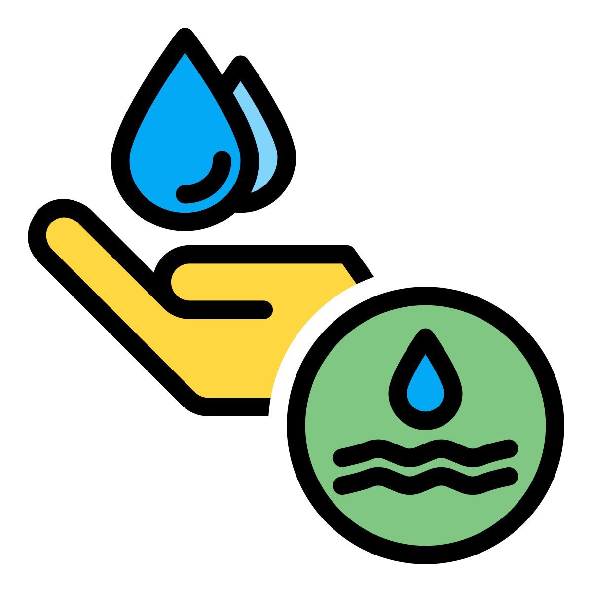 water saving icon