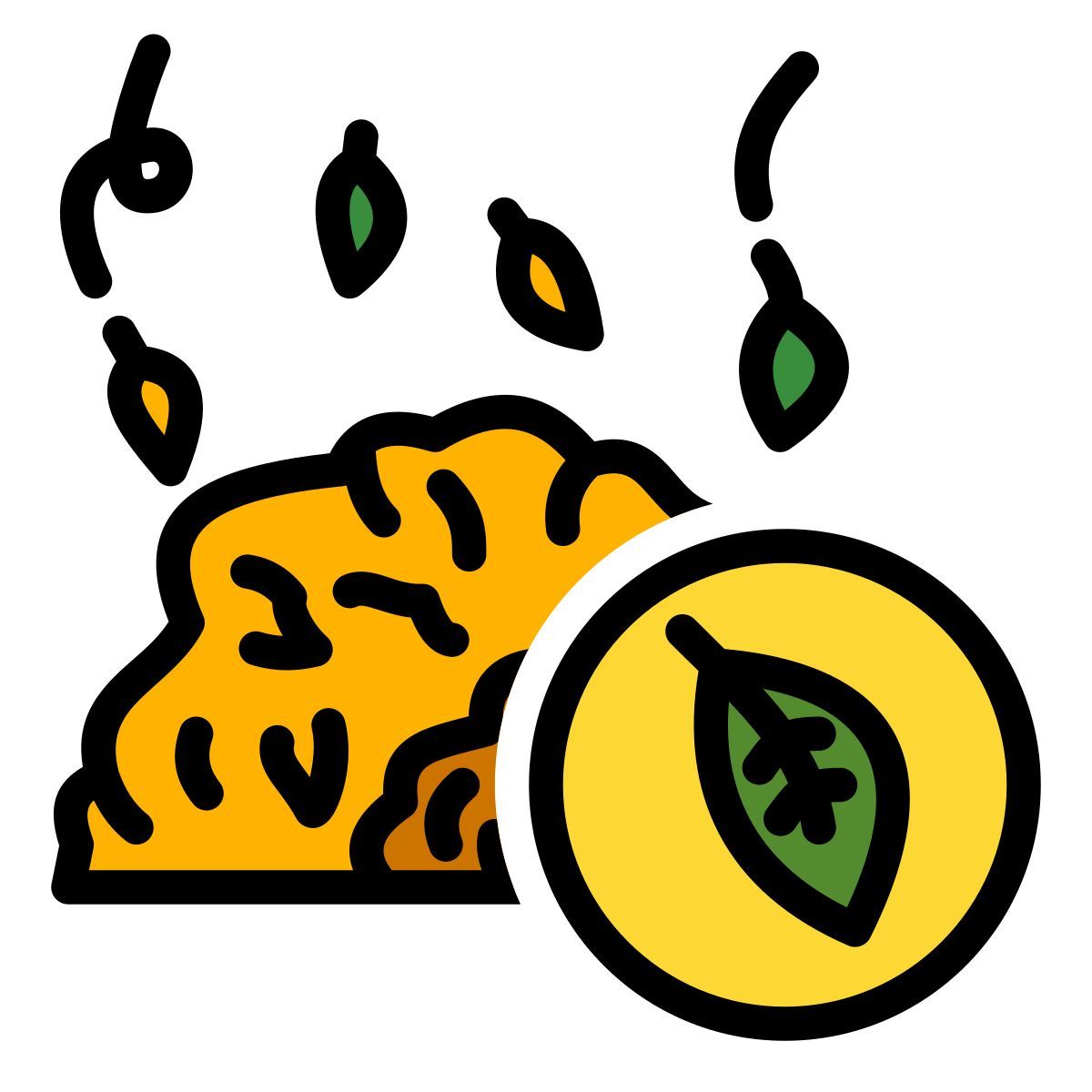 leaf pile icon