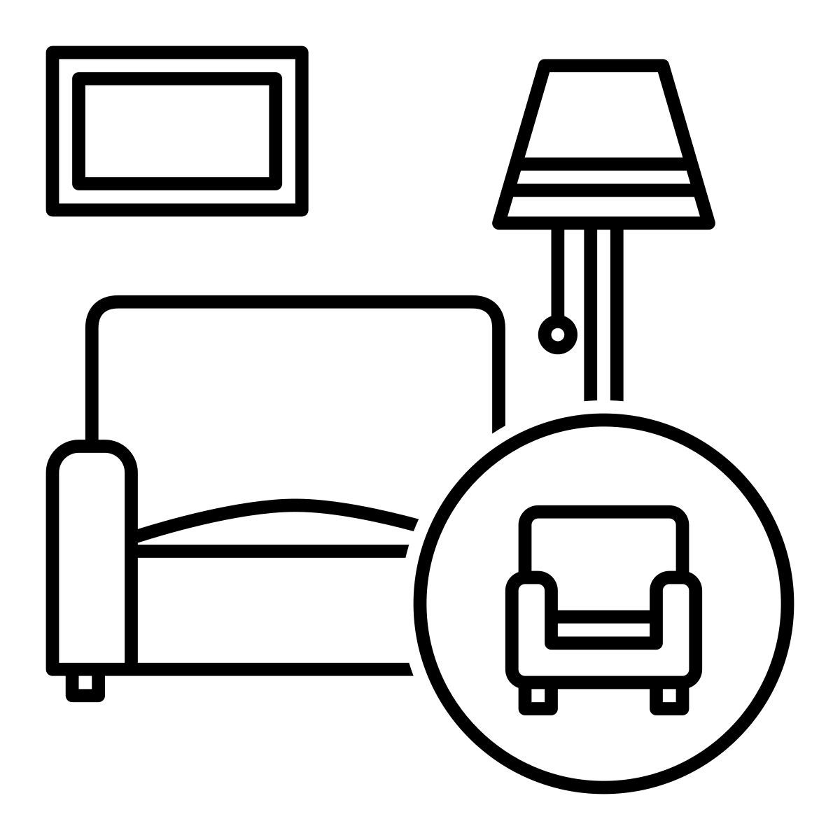 living room icon