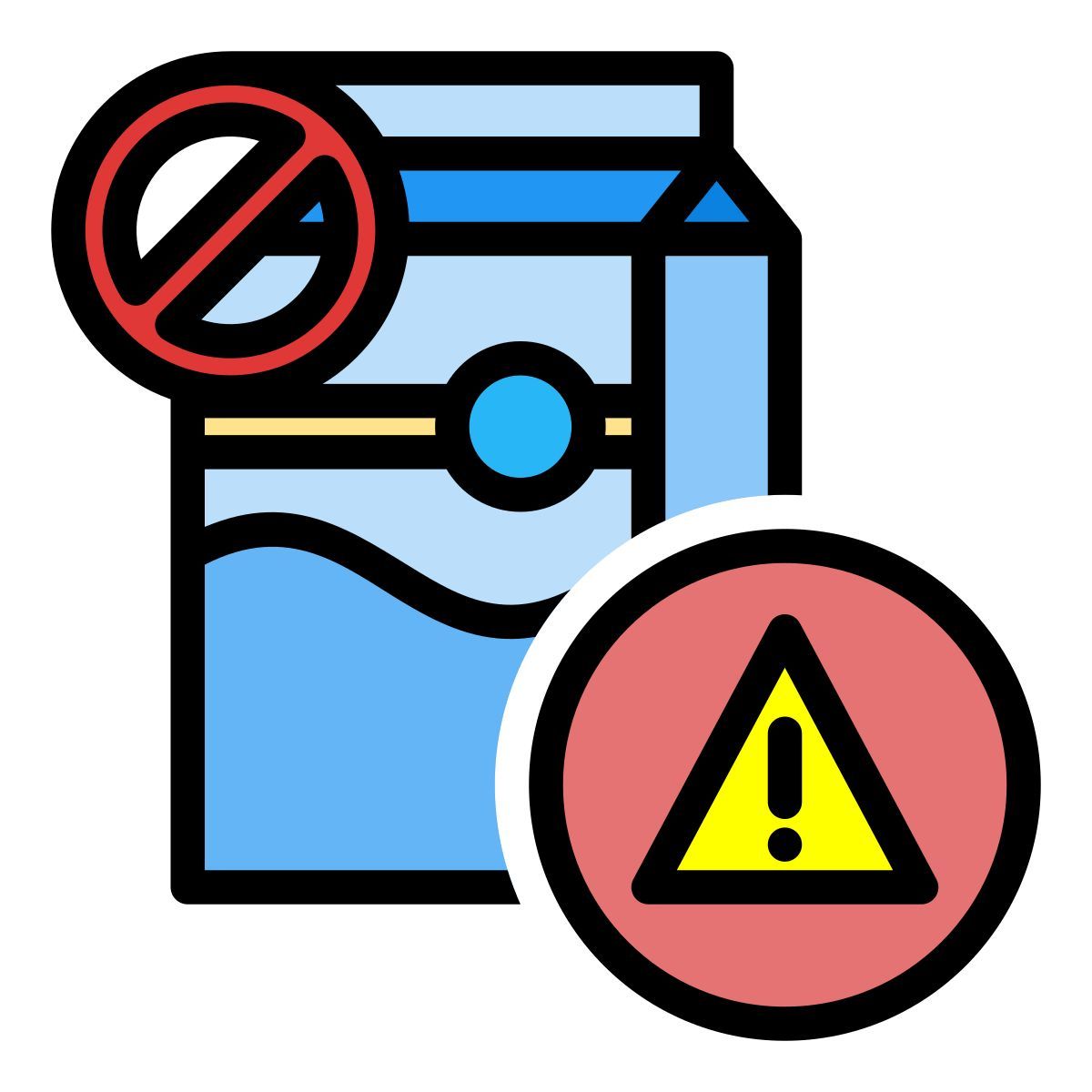 milk intolerant icon