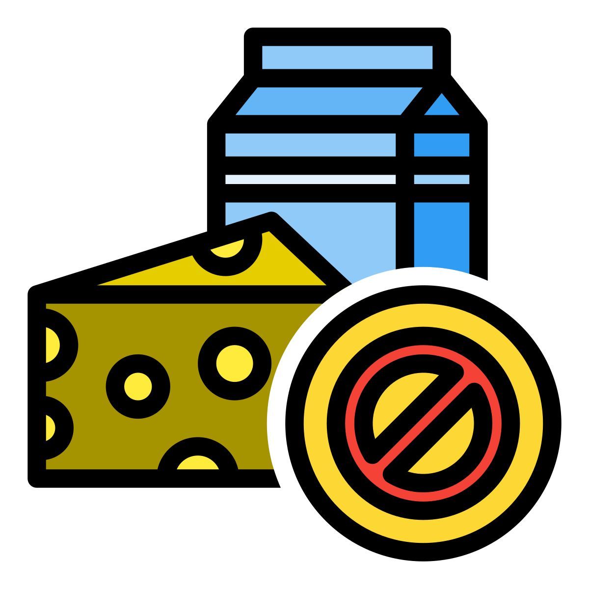 no dairy icon