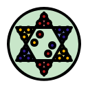 external Chinese-Checkers-board-game-febrian-hidayat-outline-color-febrian-hidayat icon