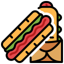 external hotdog-fast-food-febrian-hidayat-outline-color-febrian-hidayat icon