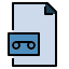external audio-file-and-document-fill-outline-pongsakorn-tan icon