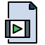 external avi-file-and-document-fill-outline-pongsakorn-tan icon