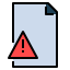 external broken-file-and-document-fill-outline-pongsakorn-tan icon