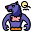 external werewolf-halloween-fill-outline-pongsakorn-tan icon