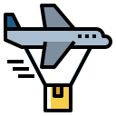 external aircraft-delivery-package-fill-outline-pongsakorn-tan icon