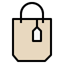 external bag-shopping-fill-outline-pongsakorn-tan icon