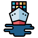 external boat-logistics-fill-outline-pongsakorn-tan icon