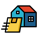 external box-delivery-package-fill-outline-pongsakorn-tan icon