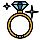 external diamond-clothing-fill-outline-pongsakorn-tan icon