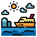 external ferry-summer-fill-outline-pongsakorn-tan icon