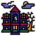 external haunted-halloween-fill-outline-pongsakorn-tan icon